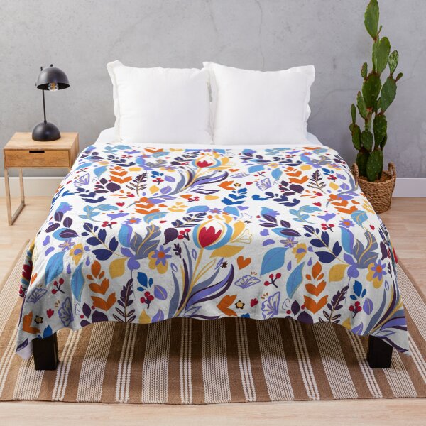 Item preview, Abstract futuristic floral pattern designed and sold by FleurDesign.
