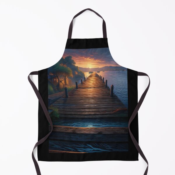 Item preview, Long dock on the water. designed and sold by Nomad-Maynard.