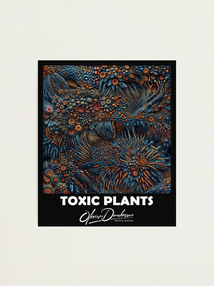 Aperçu 2 sur 3. Impression photo avec l'œuvre Toxic plant 69 créée et vendue par oduchossoir.