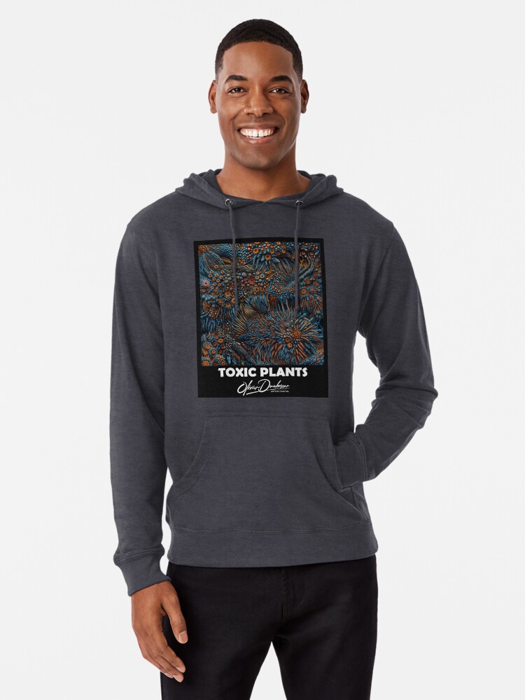 Aperçu 1 sur 5. Sweat à capuche léger avec l'œuvre Toxic plant 69 créée et vendue par oduchossoir.