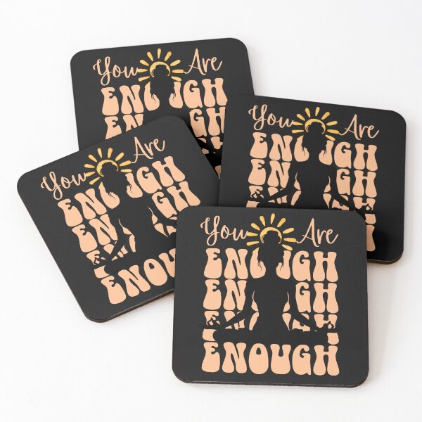 Item preview, Mental Health You Are Enough Yoga Pose Sunshine For Her designed and sold by MTJ-Mushrooms.