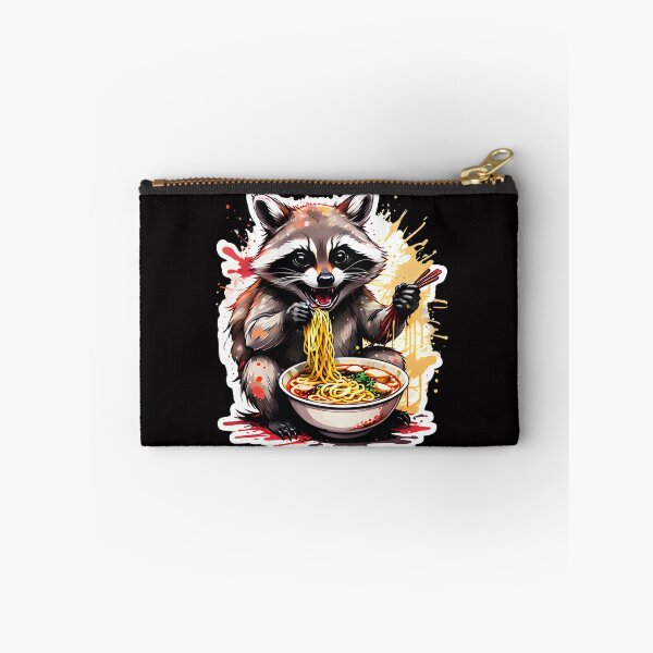 Item preview, Racoon enjoying ramen designed and sold by CreativMee.