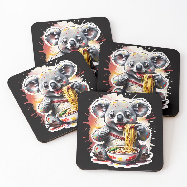 Item preview, Koala enjoying ramen designed and sold by CreativMee.