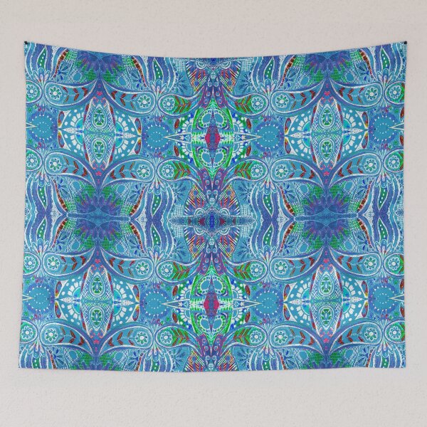 Item preview, azul paisley 1930 designed and sold by Nickdavisinghe.