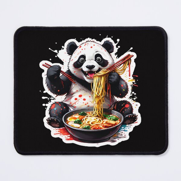 Item preview, Panda enjoying ramen designed and sold by CreativMee.