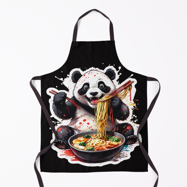 Item preview, Panda enjoying ramen designed and sold by CreativMee.