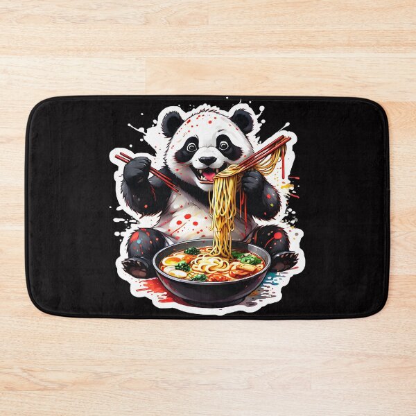 Item preview, Panda enjoying ramen designed and sold by CreativMee.