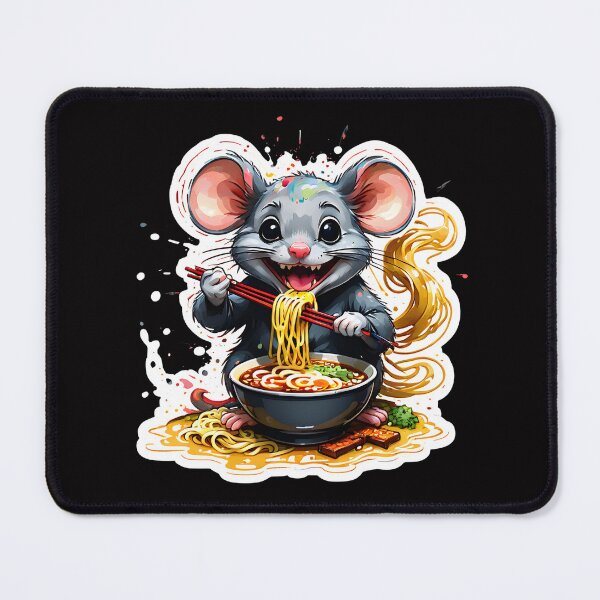 Item preview, Mouse enjoying ramen designed and sold by CreativMee.
