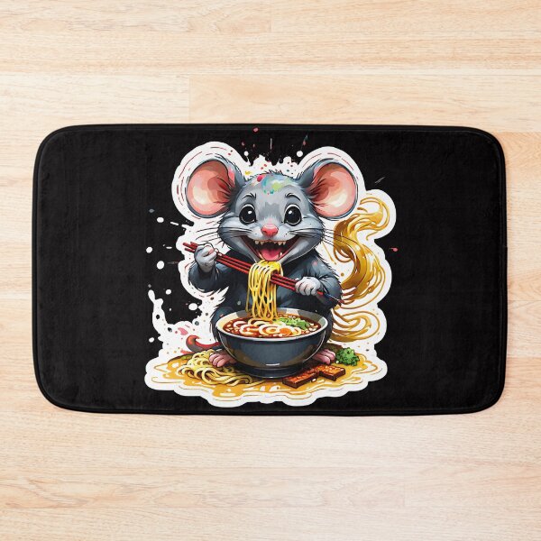 Item preview, Mouse enjoying ramen designed and sold by CreativMee.