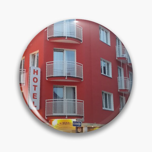 Item preview, Red Building hotel in Koln Gemany designed and sold by GeniusMindsArt.