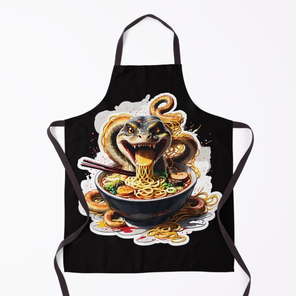 Item preview, Snake enjoying ramen designed and sold by CreativMee.