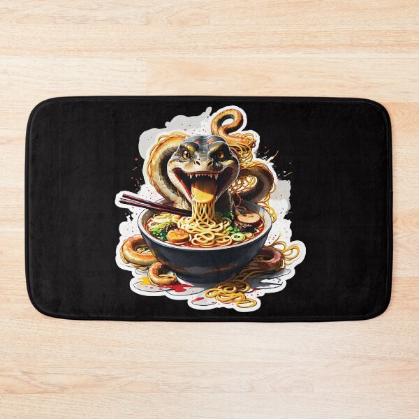 Item preview, Snake enjoying ramen designed and sold by CreativMee.