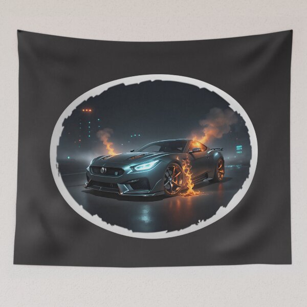 Item preview, Cool Flaming Racing Sports Car designed and sold by TheArtOfPat.