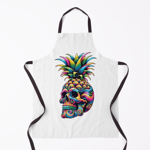Item preview, Colorful pineapple skull designed and sold by Grav1n.