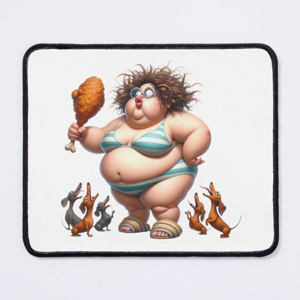 Item preview, Chunky Lady Feeding Dogs: Heartwarming Scene designed and sold by Hungry-Murphy.