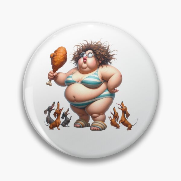 Item preview, Chunky Lady Feeding Dogs: Heartwarming Scene designed and sold by Hungry-Murphy.