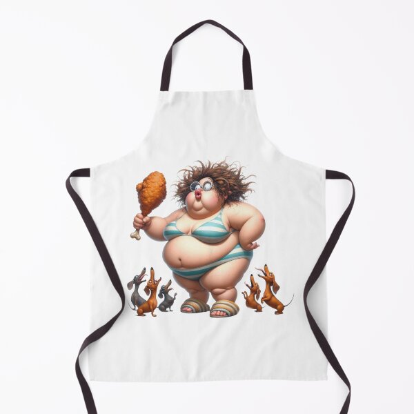 Item preview, Chunky Lady Feeding Dogs: Heartwarming Scene designed and sold by Hungry-Murphy.