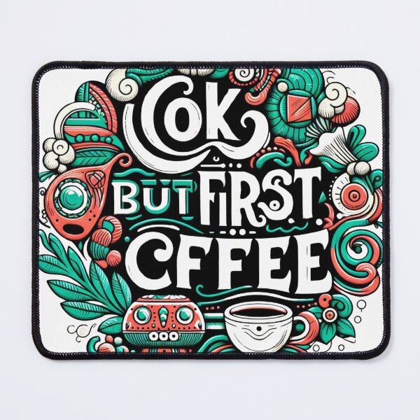 Item preview, Morning Mantra: Coffee First, Adventures Next designed and sold by SmileRedShop.