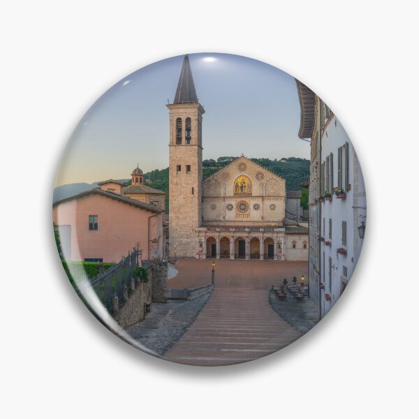 Item preview, Spoleto, Santa Maria duomo cathedral at sunset. Umbria, Italy. designed and sold by Stefano Orazzini.