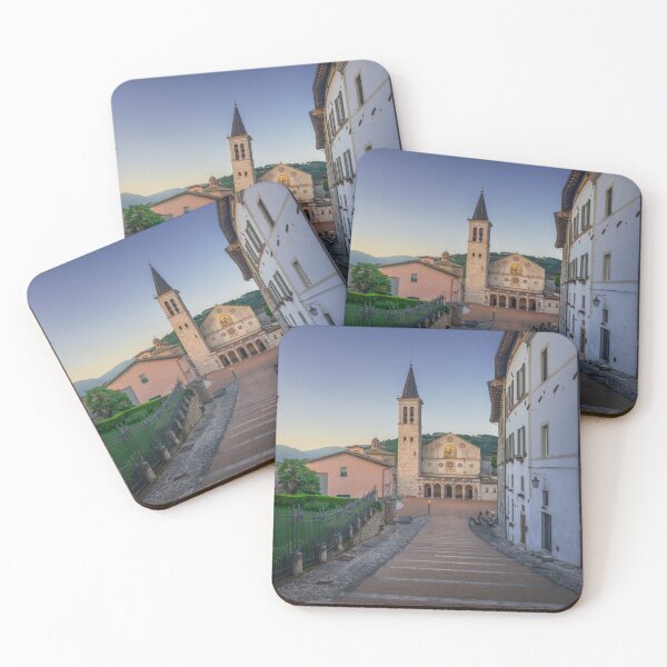 Item preview, Spoleto, Santa Maria duomo cathedral at sunset. Umbria, Italy. designed and sold by Stefano Orazzini.