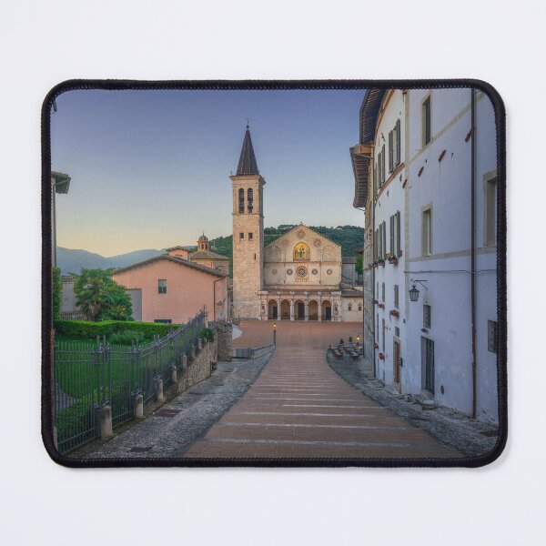 Item preview, Spoleto, Santa Maria duomo cathedral at sunset. Umbria, Italy. designed and sold by Stefano Orazzini.