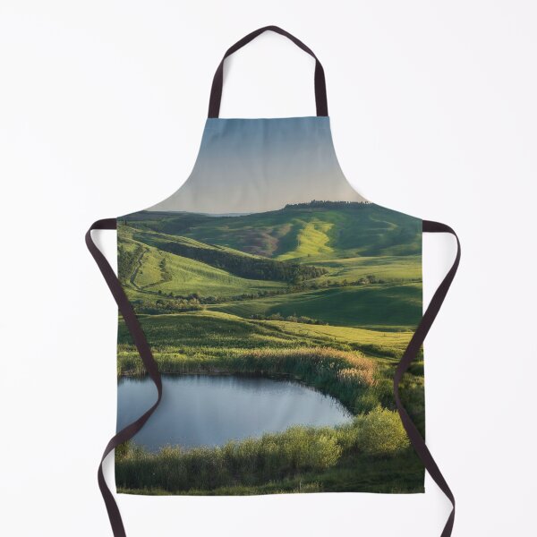 Item preview, Small lake in the hills of the Crete Senesi at sunset. Tuscany, Italy designed and sold by Stefano Orazzini.