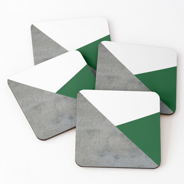 Item preview, Concrete grey and green geometric background designed and sold by by-jwp.
