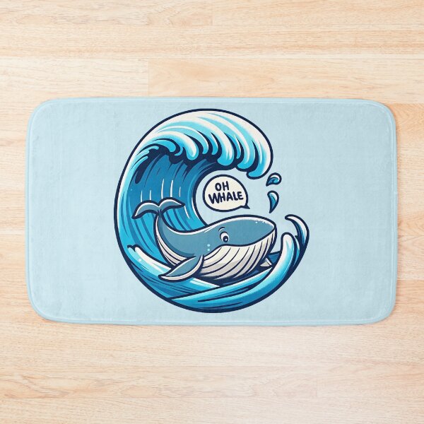 Item preview, Oh Whale Funny cute Whale Pun illustration. designed and sold by Unitepeople.