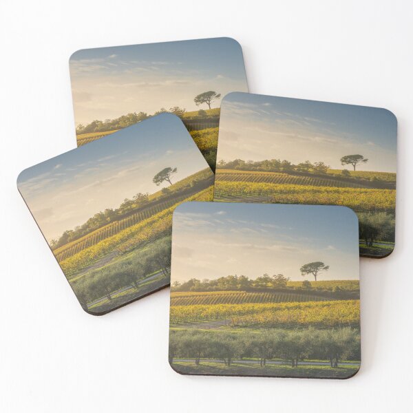 Item preview, Stone pine and vineyards, autumn landscape in Chianti, Italy designed and sold by Stefano Orazzini.