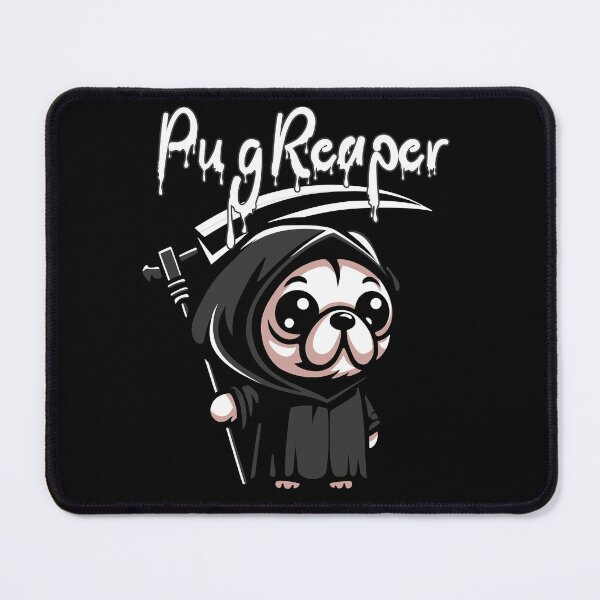 Item preview, Pug Reaper: Adorable Grim Reaper Pug - Spooky Cute Dog Design designed and sold by DesignedByMarty.