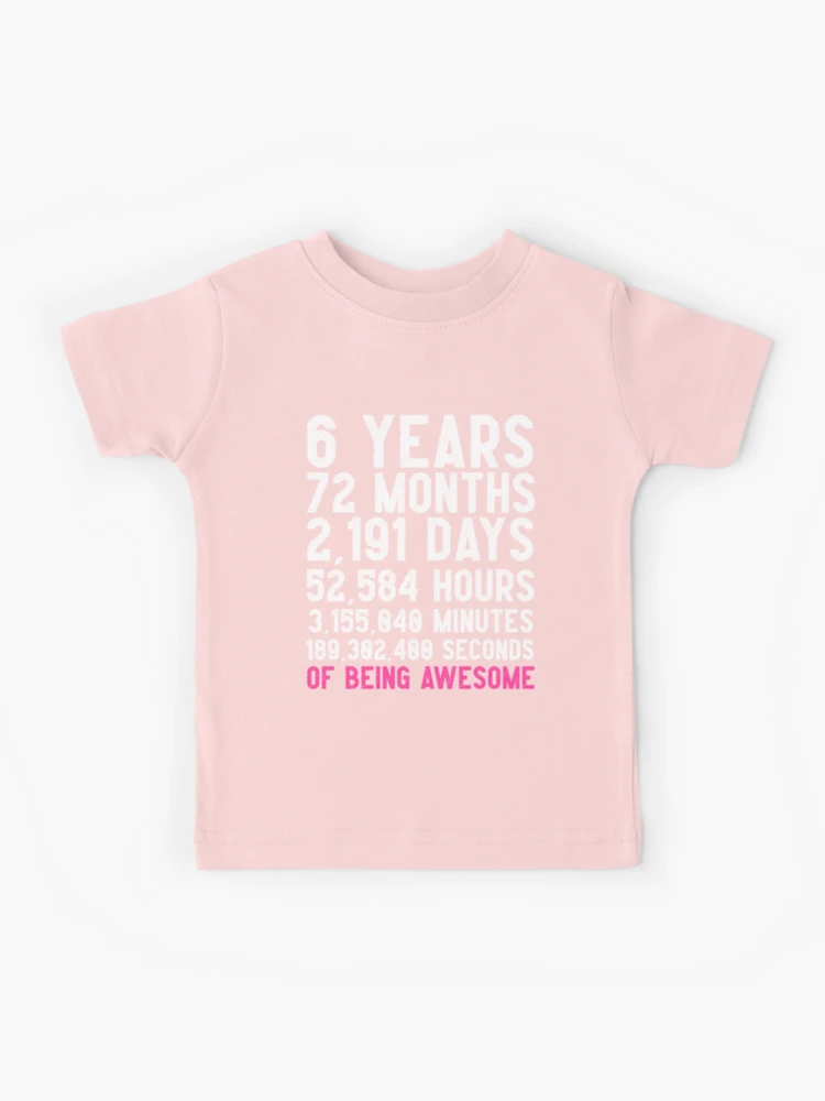 6 Spring, birthday gift for 6 year old girl,' Kids' T-Shirt