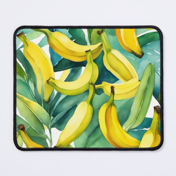 Item preview, Painted bananas among the leaves - banana watercolor designed and sold by Funny-Banana.