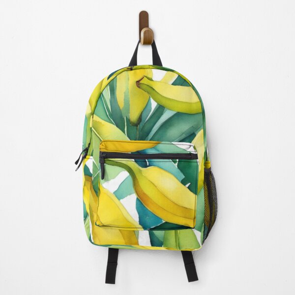 Item preview, Painted bananas among the leaves - banana watercolor designed and sold by Funny-Banana.
