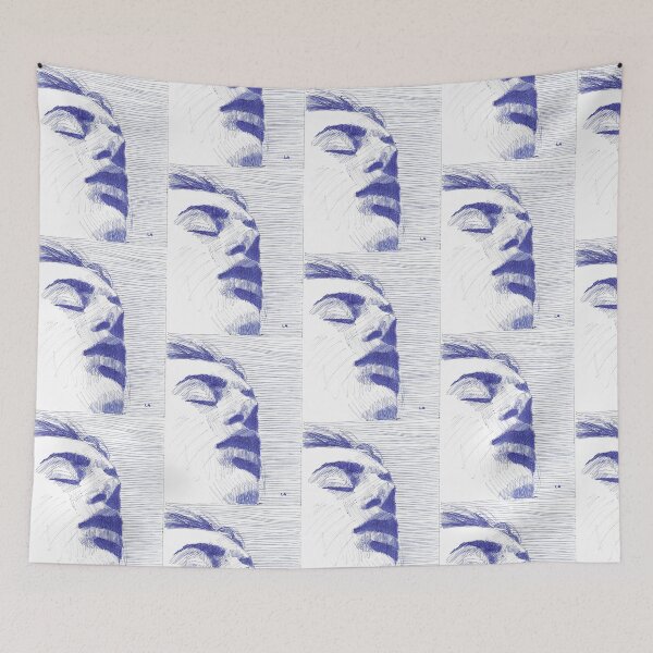 Item preview, Portrait blue pen designed and sold by Arthur Loeuil.