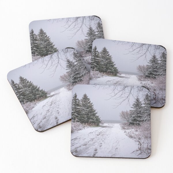 Item preview, Snowy Footpath Towards a Lake designed and sold by jrtwynam.