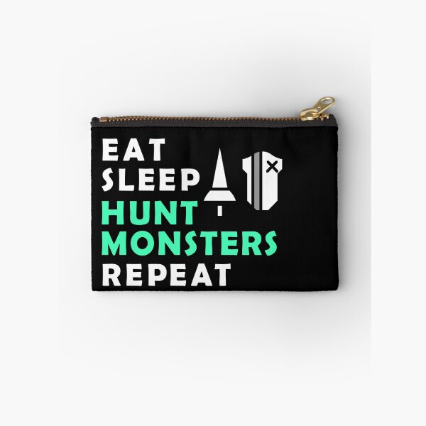 Item preview, EAT SLEEP HUNT MONSTERS REPEAT MH Lance  designed and sold by CuteNCool.