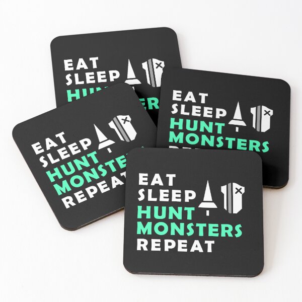 Item preview, EAT SLEEP HUNT MONSTERS REPEAT MH Lance  designed and sold by CuteNCool.