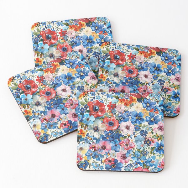 Item preview, Watercolor Flowers Pattern designed and sold by AxeWave.