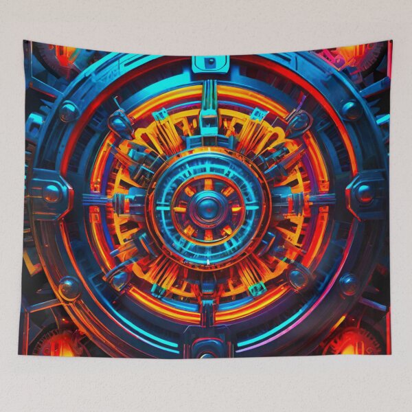 Item preview, Neon Intricacy: Detailed Pattern Safe designed and sold by GrizzlyCollective.