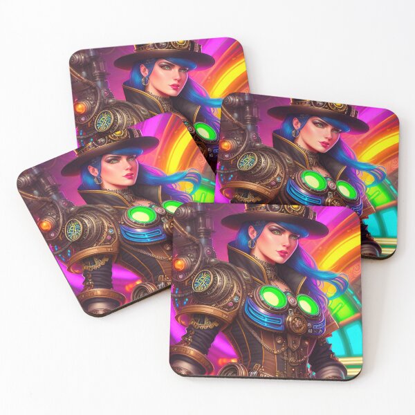 Item preview, Steampunk Femme Fatale: Top Hat and Colorful Contraption designed and sold by GrizzlyCollective.