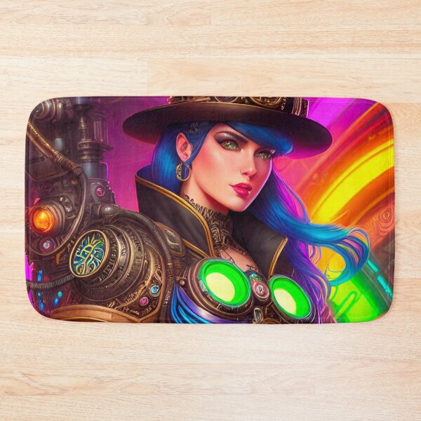 Item preview, Steampunk Femme Fatale: Top Hat and Colorful Contraption designed and sold by GrizzlyCollective.