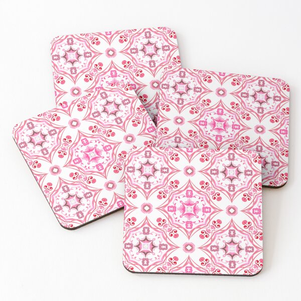 Item preview, Summer,pink tiles,mosaic,Sicilian style, pattern  designed and sold by MariaMarinova.