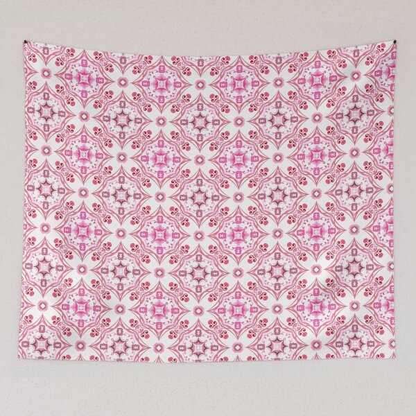 Item preview, Summer,pink tiles,mosaic,Sicilian style, pattern  designed and sold by MariaMarinova.