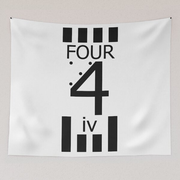 Item preview, Number four, 4, iv designed and sold by GetItGiftIt.