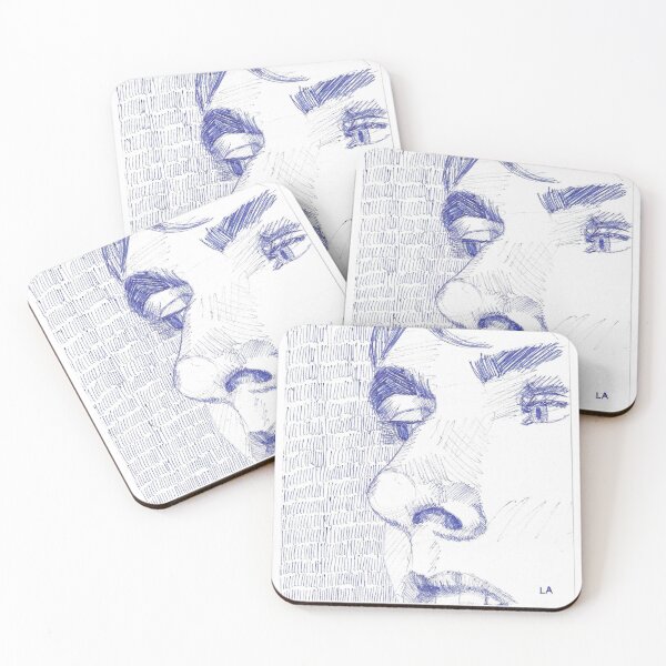 Item preview, Portrait blue pen 02 designed and sold by Arthur Loeuil.
