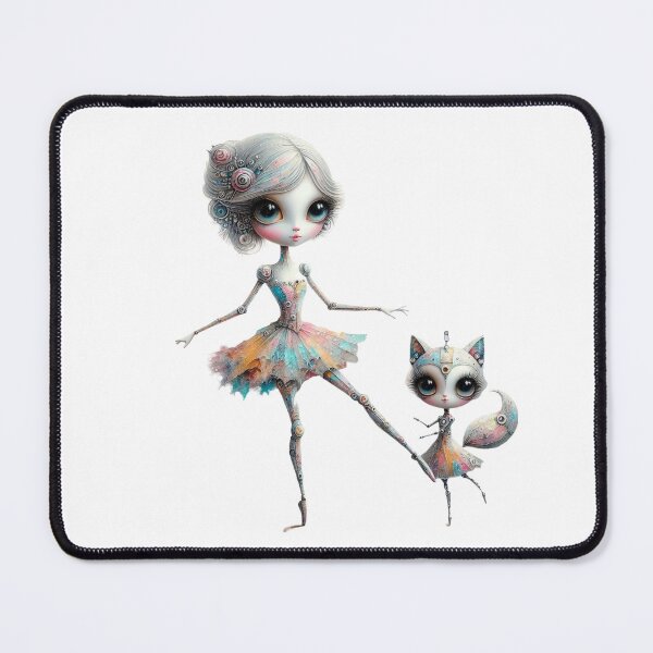 Item preview, Ballet Harmony: Dancing Girl with Cat designed and sold by Hungry-Murphy.