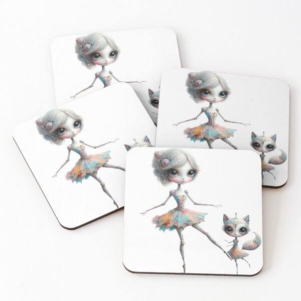 Item preview, Ballet Harmony: Dancing Girl with Cat designed and sold by Hungry-Murphy.