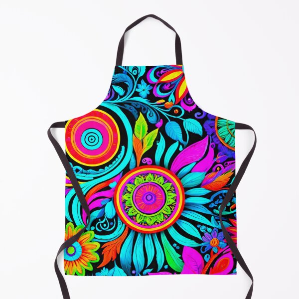 Item preview, Neon Bloom: Floral Pattern in Vivid Hues designed and sold by GrizzlyCollective.