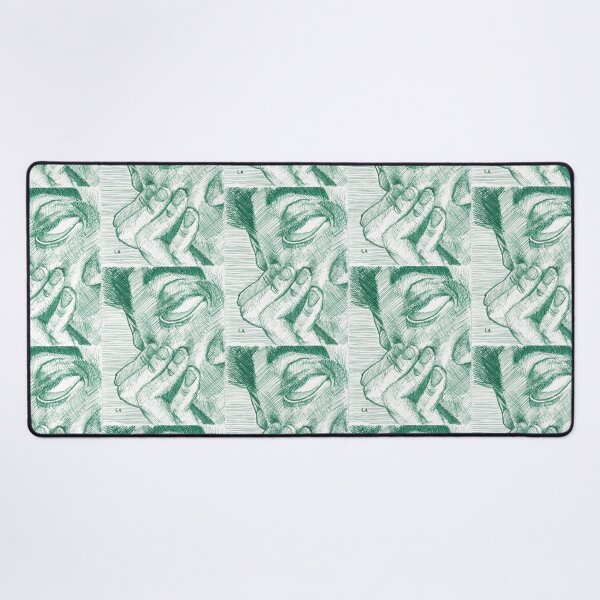 Item preview, Green pen portrait designed and sold by Arthur Loeuil.