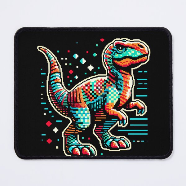 Item preview, Dinosaur Pixel Art designed and sold by Nerdlight.